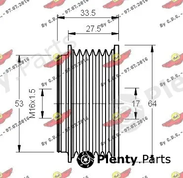 Autokit 03.80355 — Alternator Freewheel Clutch