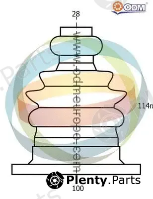 Multiparts 21-990108 — Bellow Kit, drive shaft