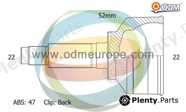 Multiparts 12-001601 — Joint Kit, drive shaft