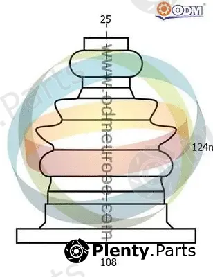 Multiparts 21-990171 — Bellow Kit, drive shaft