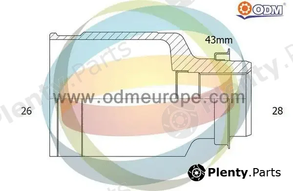 Multiparts 14-056411 — Joint Kit, drive shaft