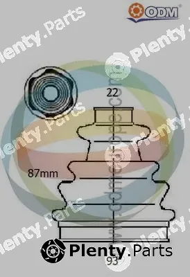 Multiparts 21-990422 — Bellow Kit, drive shaft