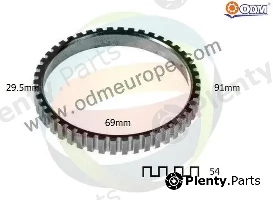 Multiparts 26-220007 — Sensor Ring, ABS