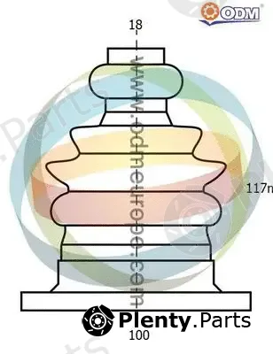 Multiparts 21-990173 — Bellow Kit, drive shaft