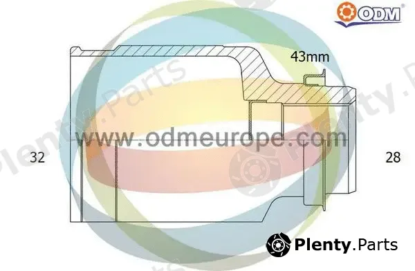 Multiparts 14-056455 — Joint Kit, drive shaft
