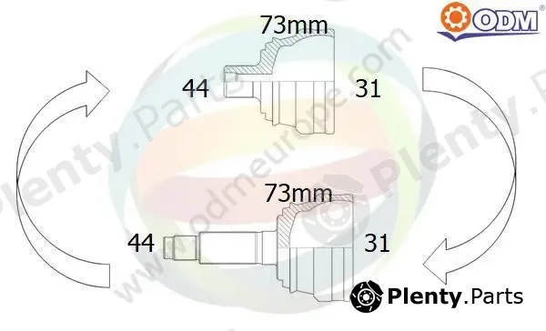 Multiparts 12-212004 — Joint Kit, drive shaft