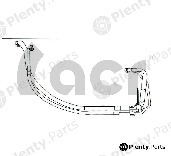 ACR 119923 — High-/Low Pressure Line, air conditioning