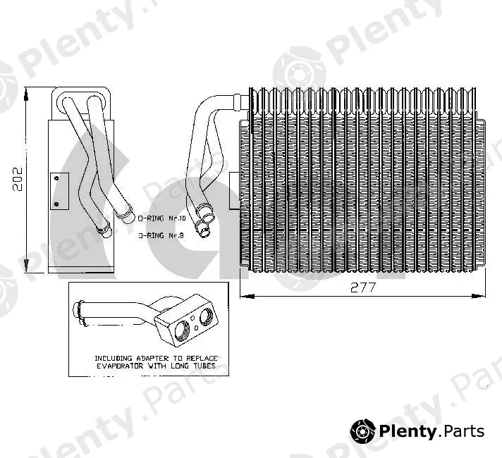 ACR 310120 — Evaporator, air conditioning
