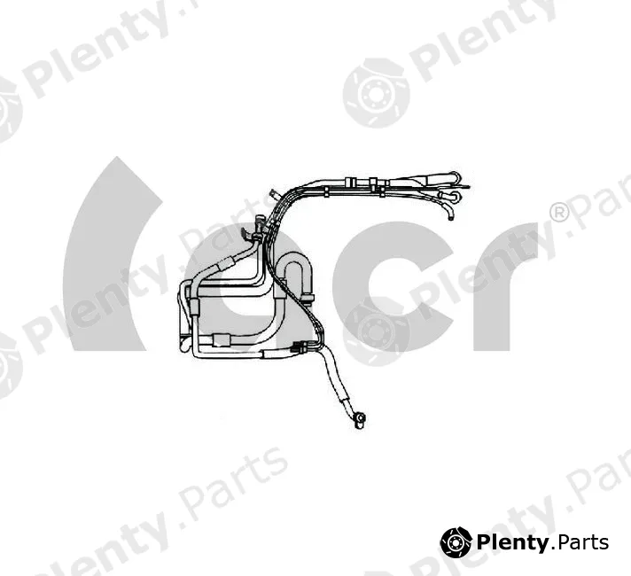 ACR 119291 — High-/Low Pressure Line, air conditioning