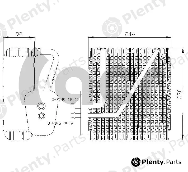 ACR 310005 — Evaporator, air conditioning