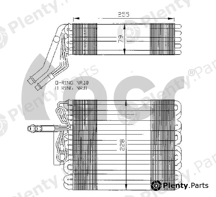 ACR 310020 — Evaporator, air conditioning
