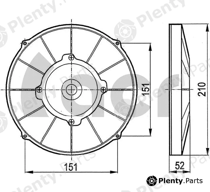 ACR 166004 — Fan, engine cooling