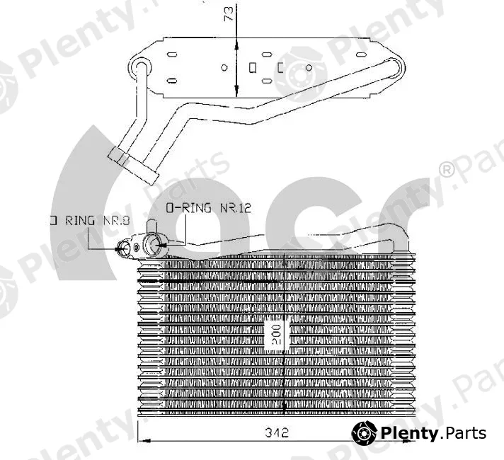 ACR 310022 — Evaporator, air conditioning