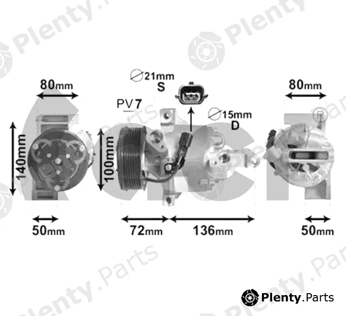 ACR 134133 — Compressor, air conditioning