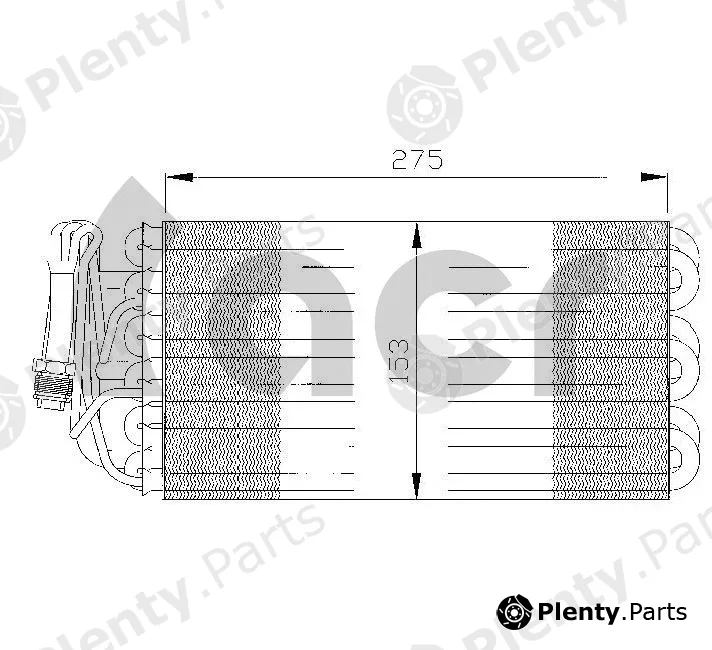 ACR 310102 — Evaporator, air conditioning