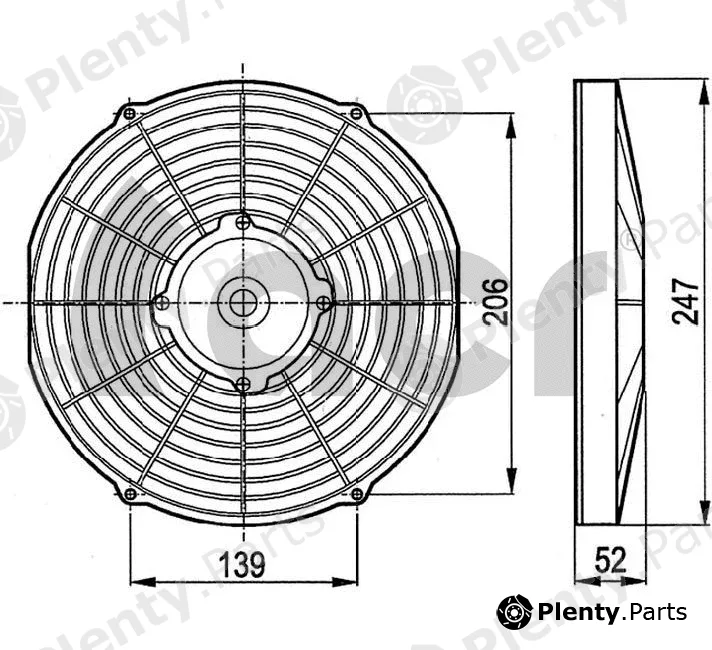 ACR 166010 — Fan, engine cooling