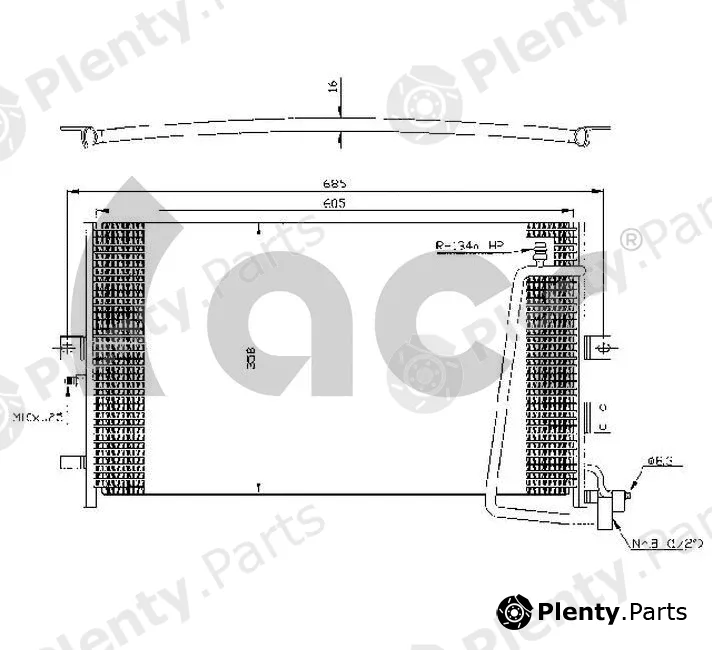 ACR 300305 — Condenser, air conditioning