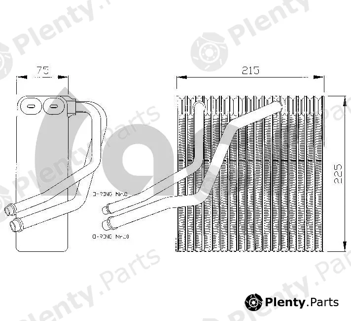 ACR 310130 — Evaporator, air conditioning