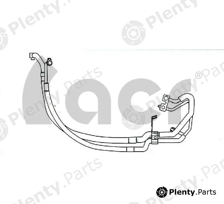 ACR 119294 — High-/Low Pressure Line, air conditioning