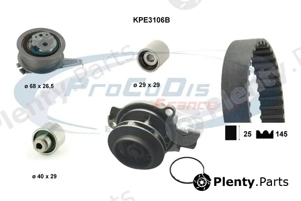 Procodis France KPE3106B — Water Pump & Timing Belt Kit