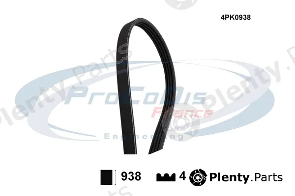 Procodis France 4PK0938 — V-Ribbed Belt