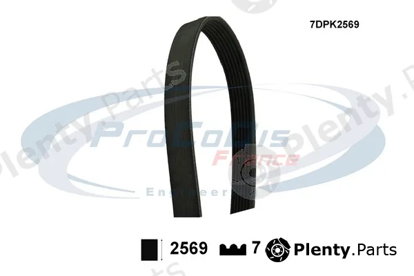 Procodis France 7DPK2569 — V-Ribbed Belt