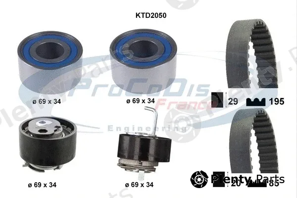 Procodis France KTD2050 — Timing Belt Kit