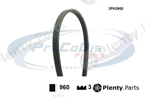 Procodis France 3PK0960 — V-Ribbed Belt