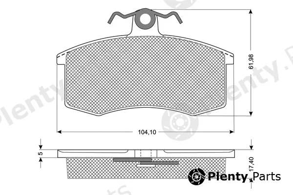 Procodis France PF1036 — Brake Pad Set, disc brake