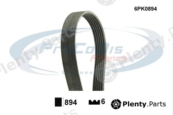 Procodis France 6PK0894 — V-Ribbed Belt