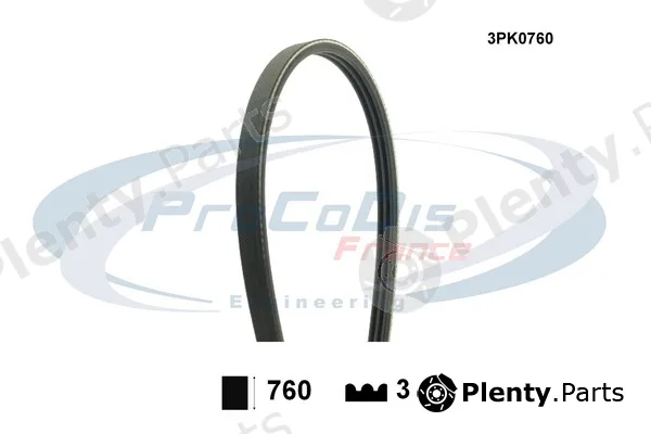 Procodis France 3PK0760 — V-Ribbed Belt