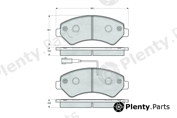 Procodis France PF1440 — Brake Pad Set, disc brake