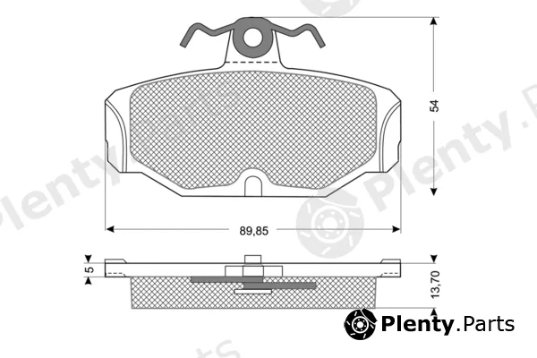 Procodis France PF1067 — Brake Pad Set, disc brake