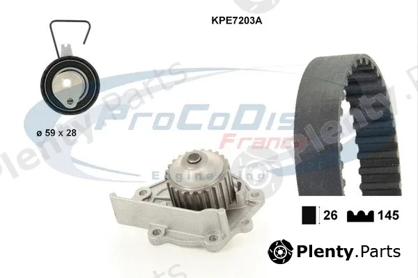 Procodis France KPE7203A — Water Pump & Timing Belt Kit