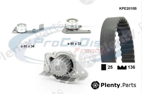Procodis France KPE2015B — Water Pump & Timing Belt Kit