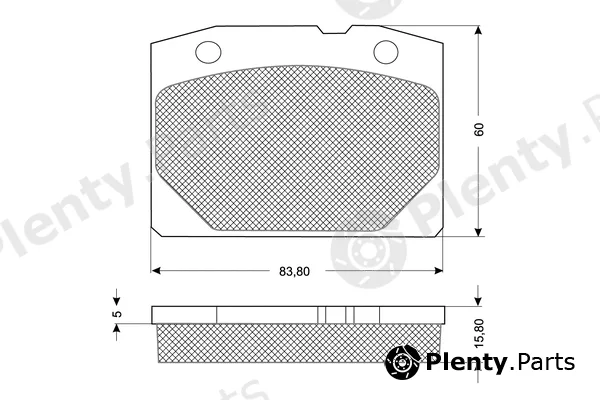 Procodis France PF1031 — Brake Pad Set, disc brake
