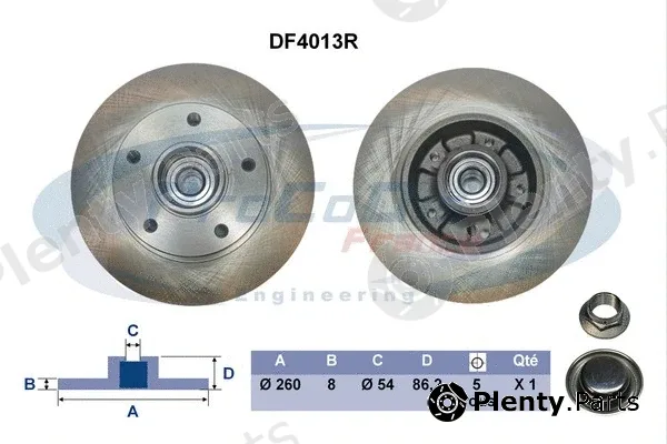 Procodis France DF4013R — Brake Disc