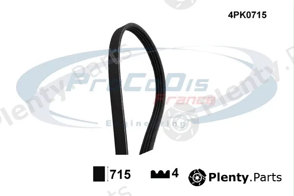 Procodis France 4PK0715 — V-Ribbed Belt