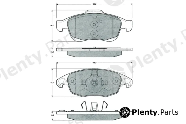Procodis France PF1484 — Brake Pad Set, disc brake