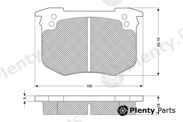 Procodis France PF1041 — Brake Pad Set, disc brake