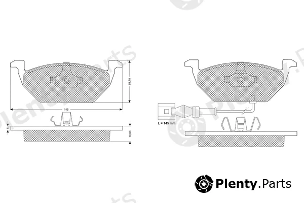 Procodis France PF1211 — Brake Pad Set, disc brake