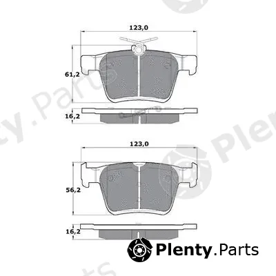 Procodis France PF1705 — Brake Pad Set, disc brake