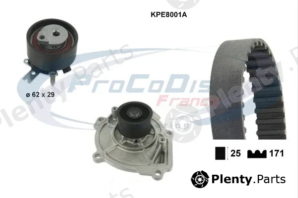 Procodis France KPE8001A — Water Pump & Timing Belt Kit