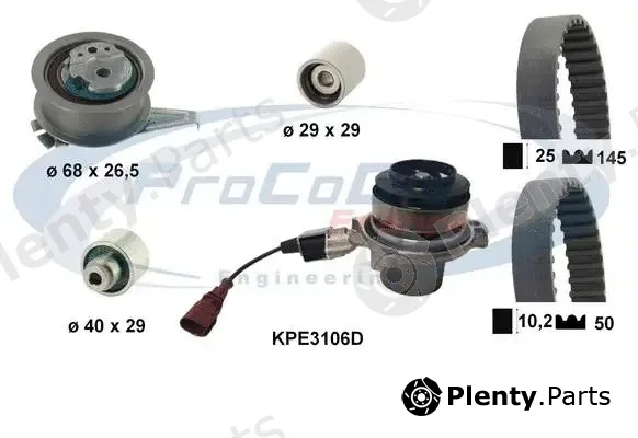 Procodis France KPE3106D — Water Pump & Timing Belt Kit