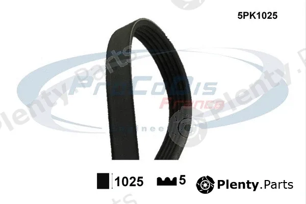 Procodis France 5PK1025 — V-Ribbed Belt