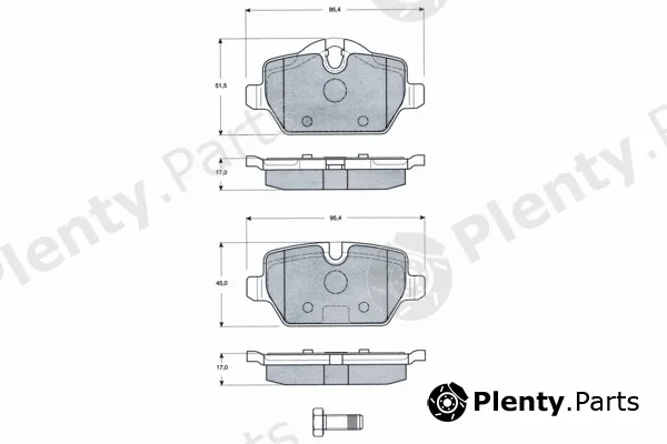 Procodis France PF1434 — Brake Pad Set, disc brake
