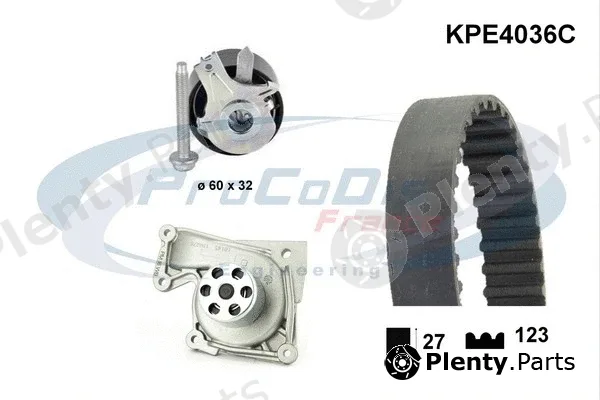 Procodis France KPE4036C — Water Pump & Timing Belt Kit