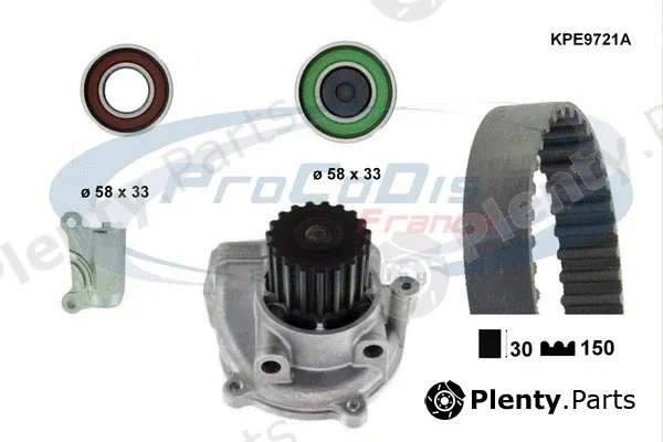 Procodis France KPE9721A — Water Pump & Timing Belt Kit