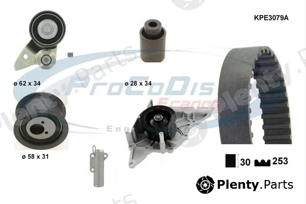 Procodis France KPE3079A — Water Pump & Timing Belt Kit
