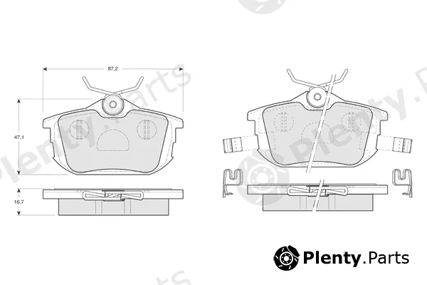 Procodis France PF1307 — Brake Pad Set, disc brake